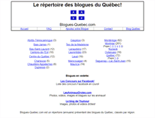 Tablet Screenshot of blogues-quebec.com
